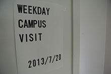 WEEKDAY CAMPUS VISITの様子