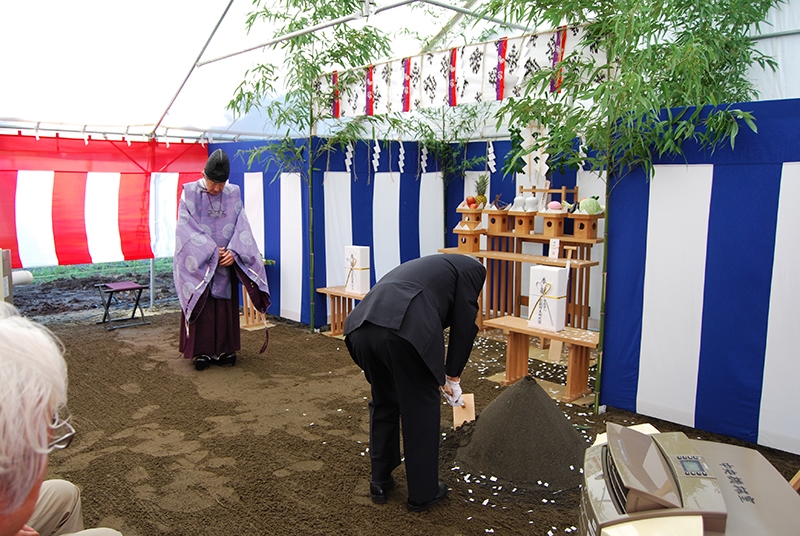 （仮称）新学科棟工事の地鎮祭