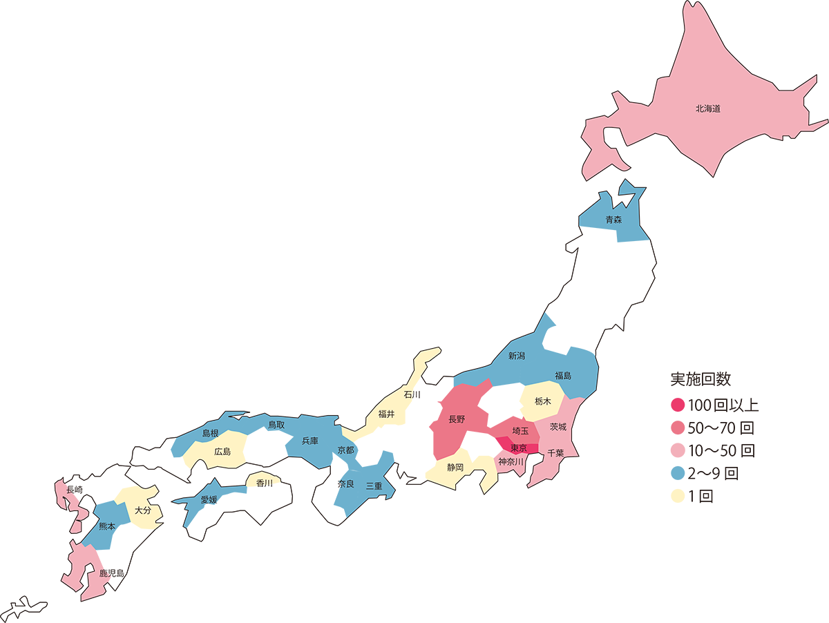 実施都道府県別