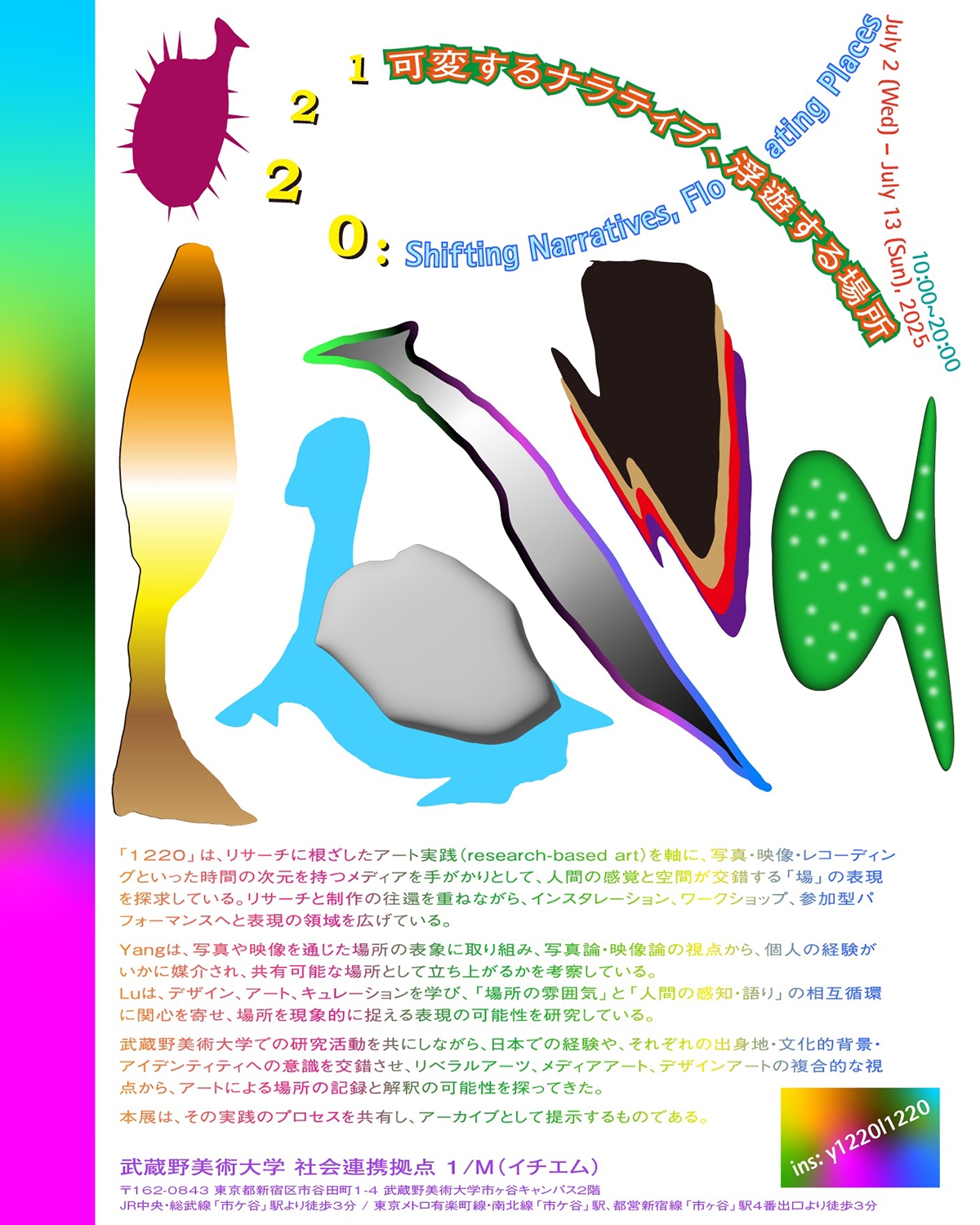 1220：可変するナラティブ、浮遊する場所 (Shifting Narratives, Floating Places)