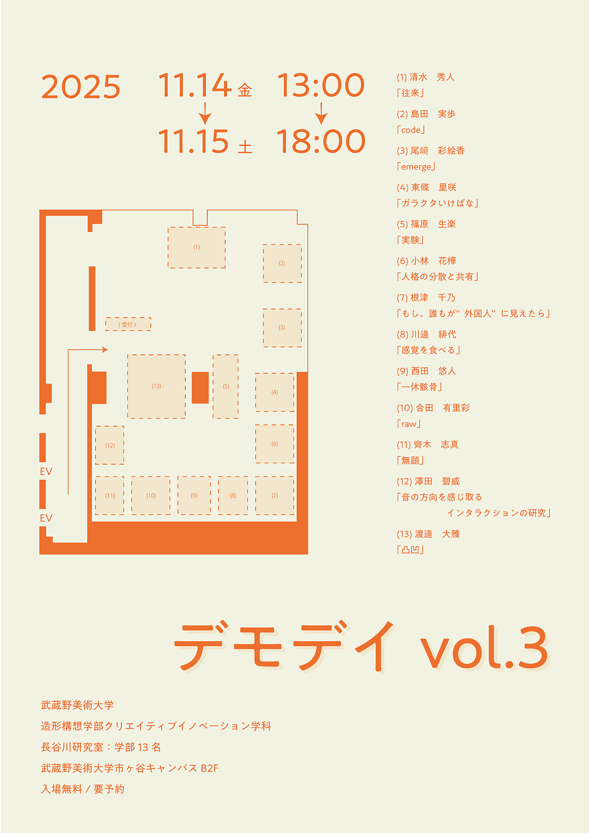 クリエイティブイノベーション学科 長谷川ゼミによる合同ゼミ展『デモデイ vol.3』