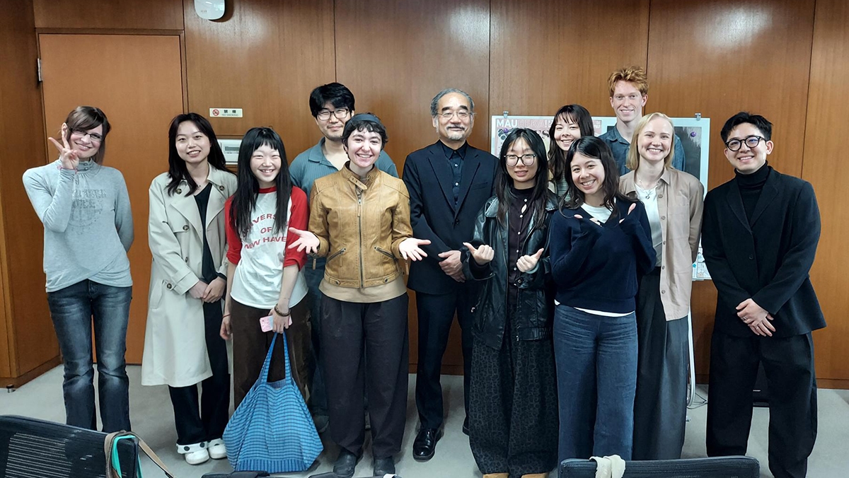 2026年度前期協定（交換）留学生と樺山祐和学長がランチ会で交流