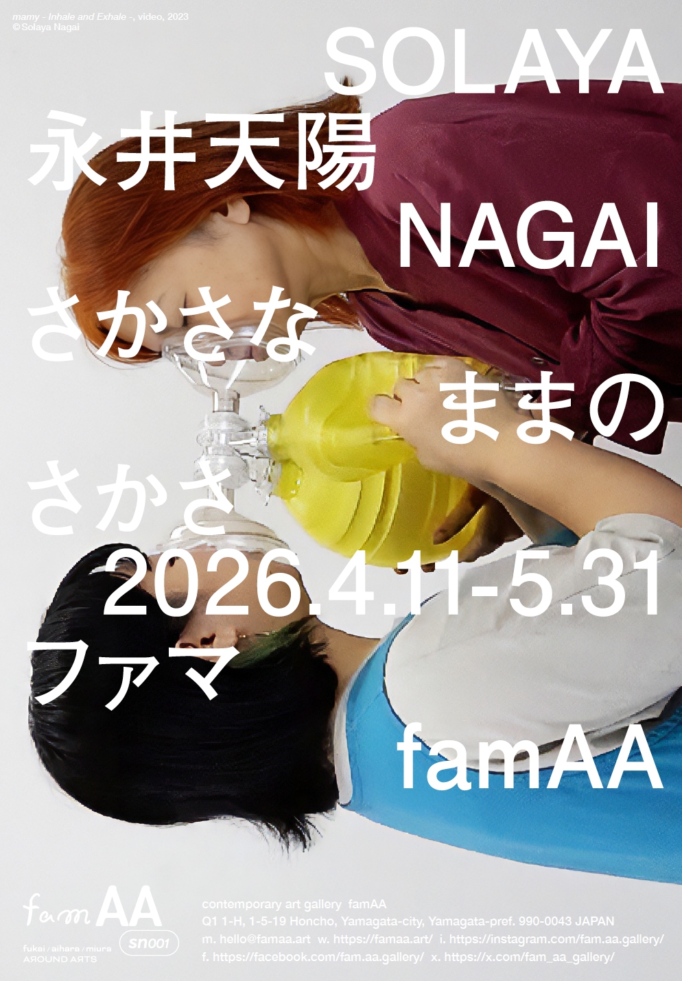 永井天陽 個展「さかさなままのさかさ」