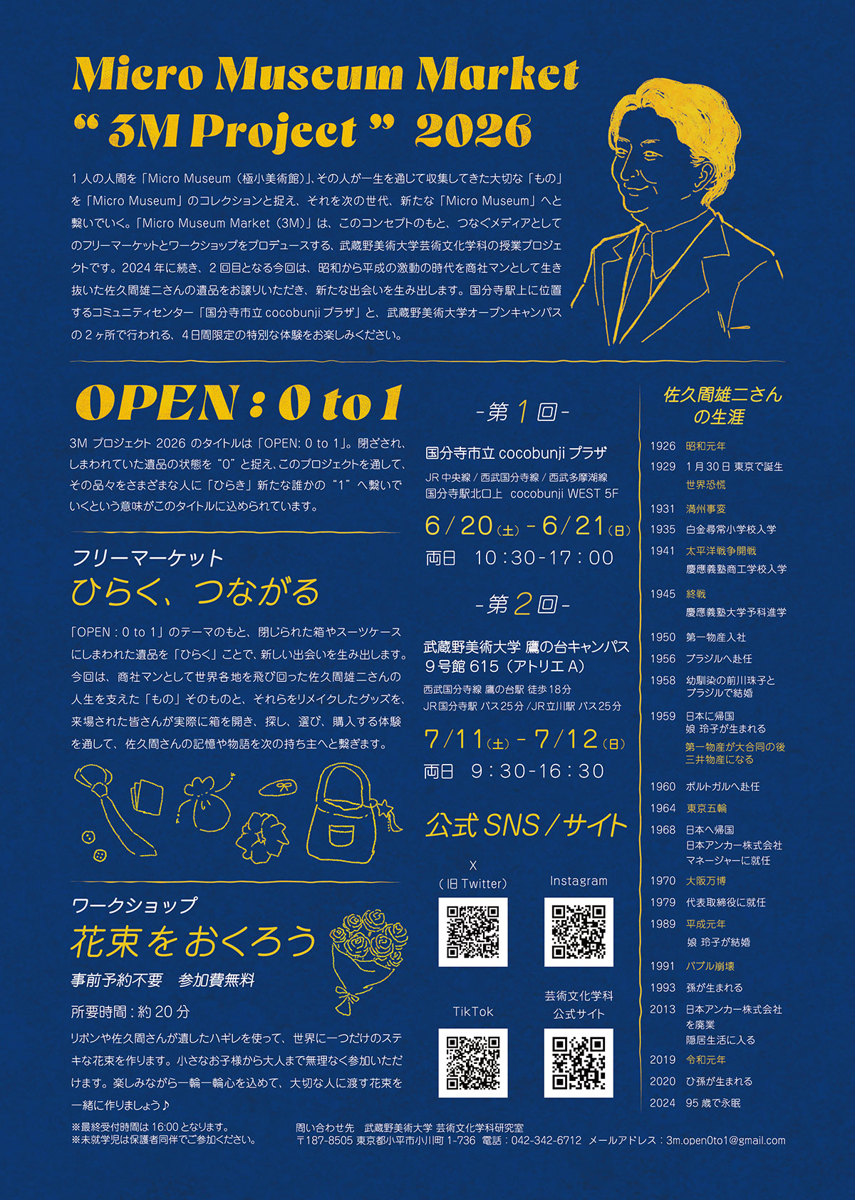 フリーマーケット＆ワークショップ「OPEN: 0 to 1」