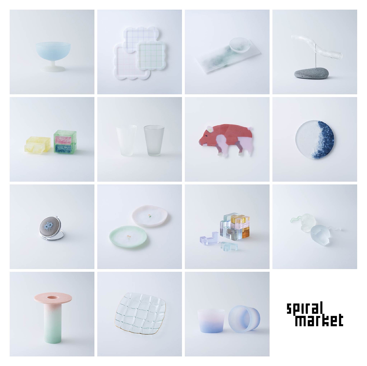 spiral market selection vol.597 硝子企画舎15人のガラス
